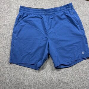 Spyder Shorts Mens Large Active Athletic Gym Training Zipper Pockets